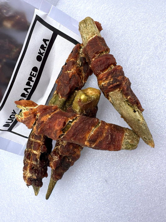 Air-Dried Duck Wrapped Okra